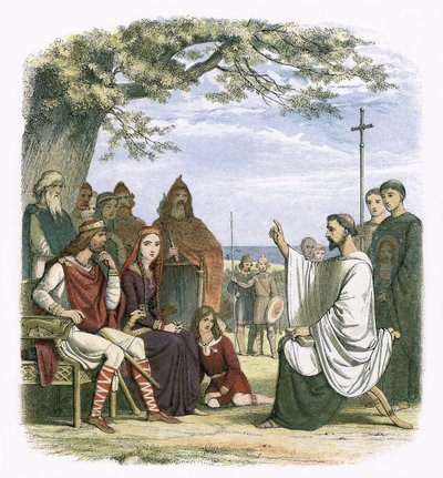 Augustine Preaching Before King Ethelbert by James William Edmund Doyle